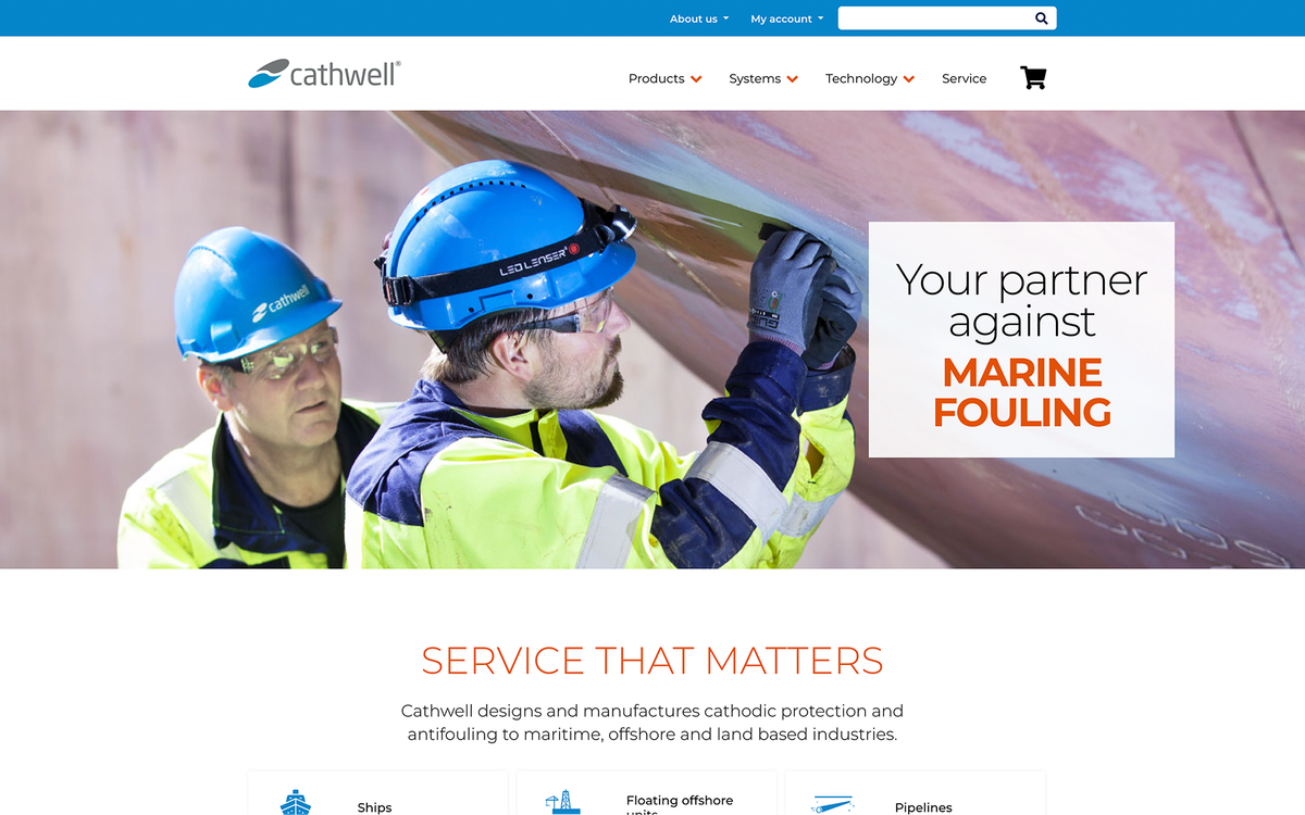 Cathwell – Nettsted