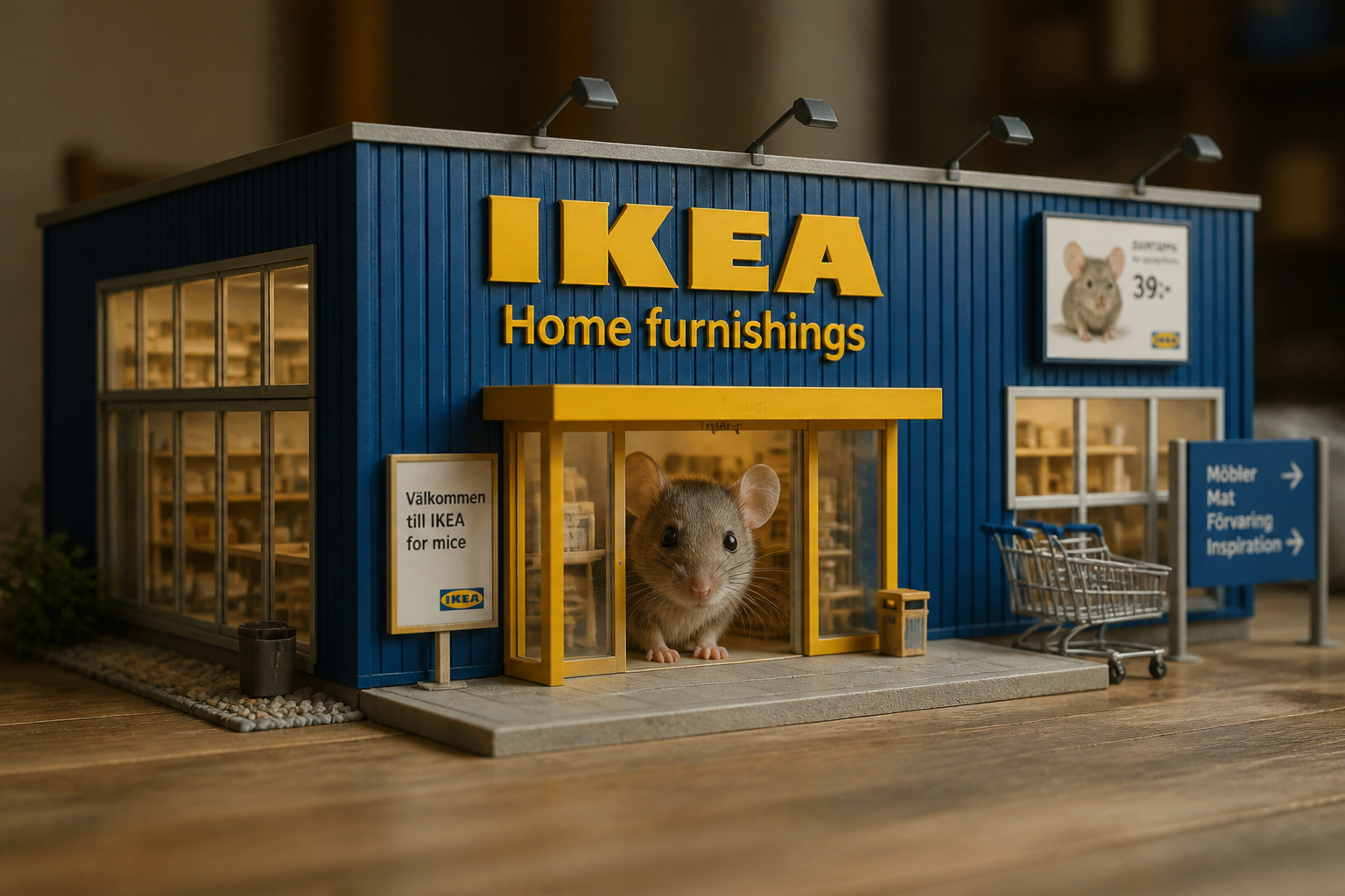 Someone Built a Tiny IKEA for Mice—and Millions Couldn't Stop Watching
