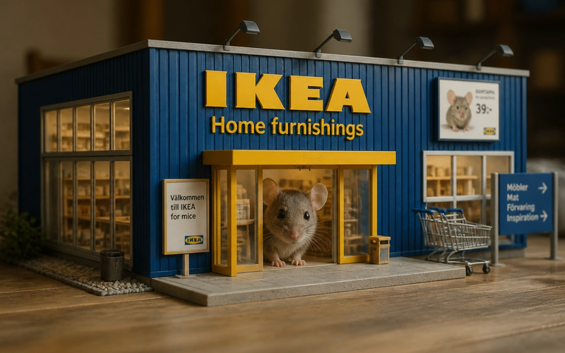Someone Built a Tiny IKEA for Mice—and Millions Couldn't Stop Watching
