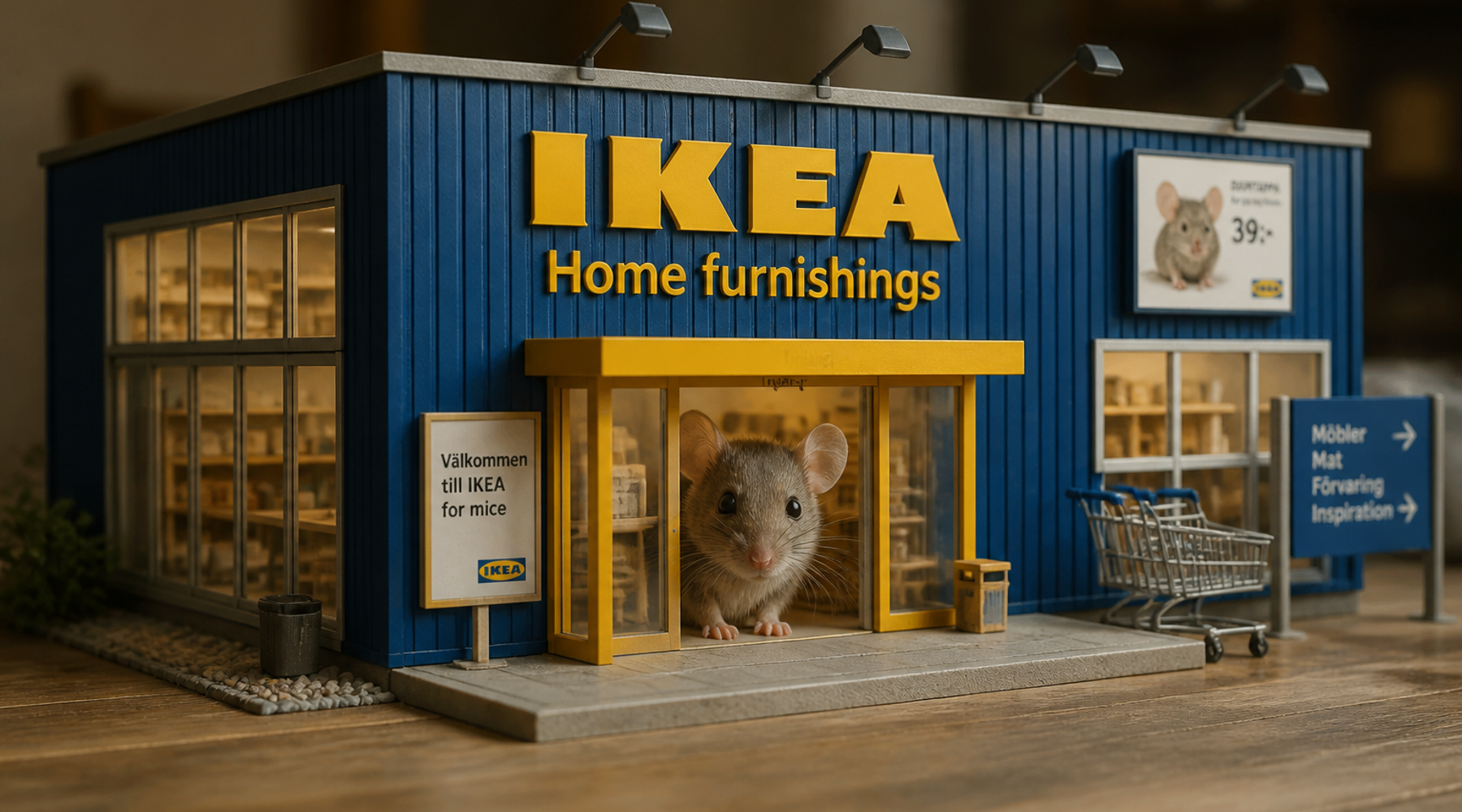 Someone Built a Tiny IKEA for Mice—and Millions Couldn't Stop Watching
