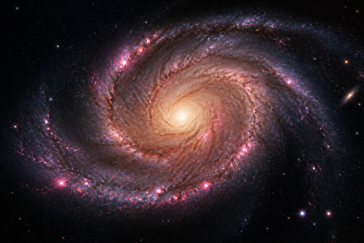 NASA Releases Sharpest View Yet of Distant Spiral Galaxy