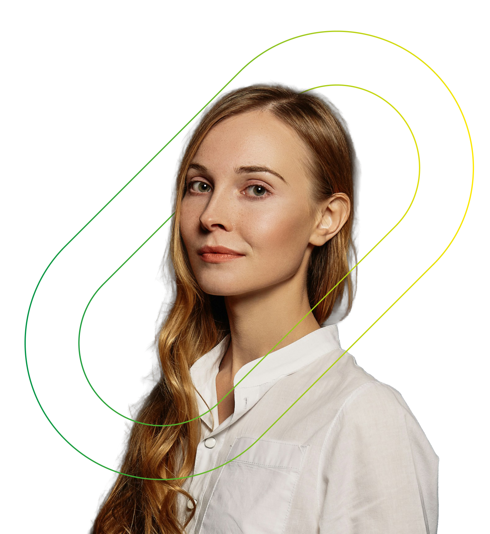 Woman smiling