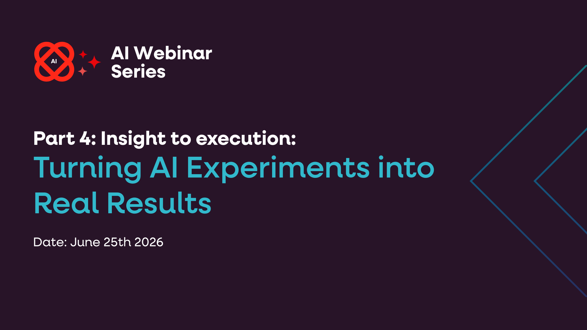 Insight to execution: Turning AI Experiments into Real Results
