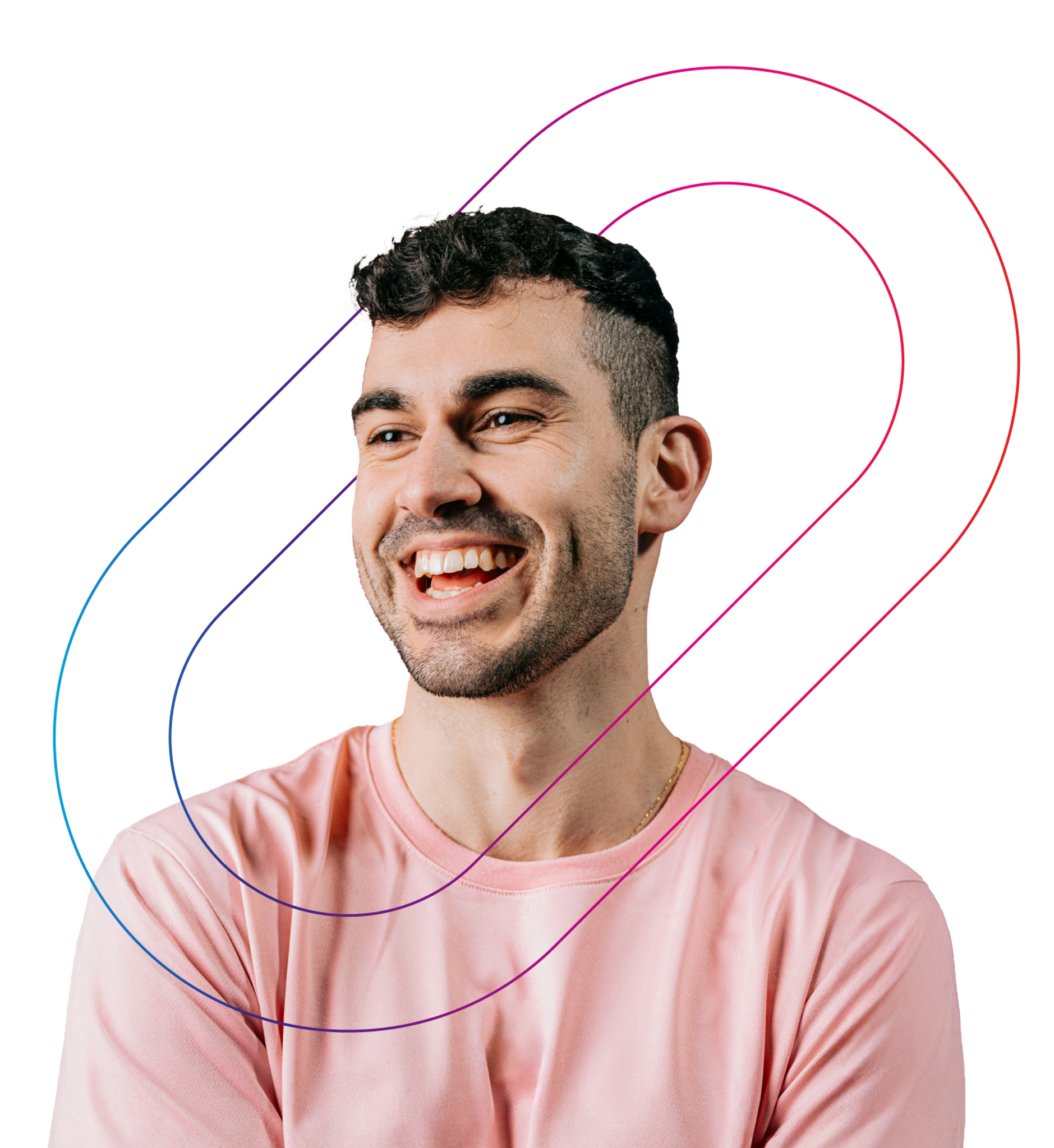 Man smiling