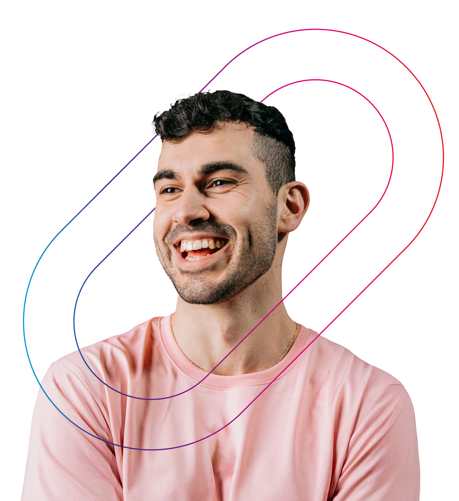 Man smiling