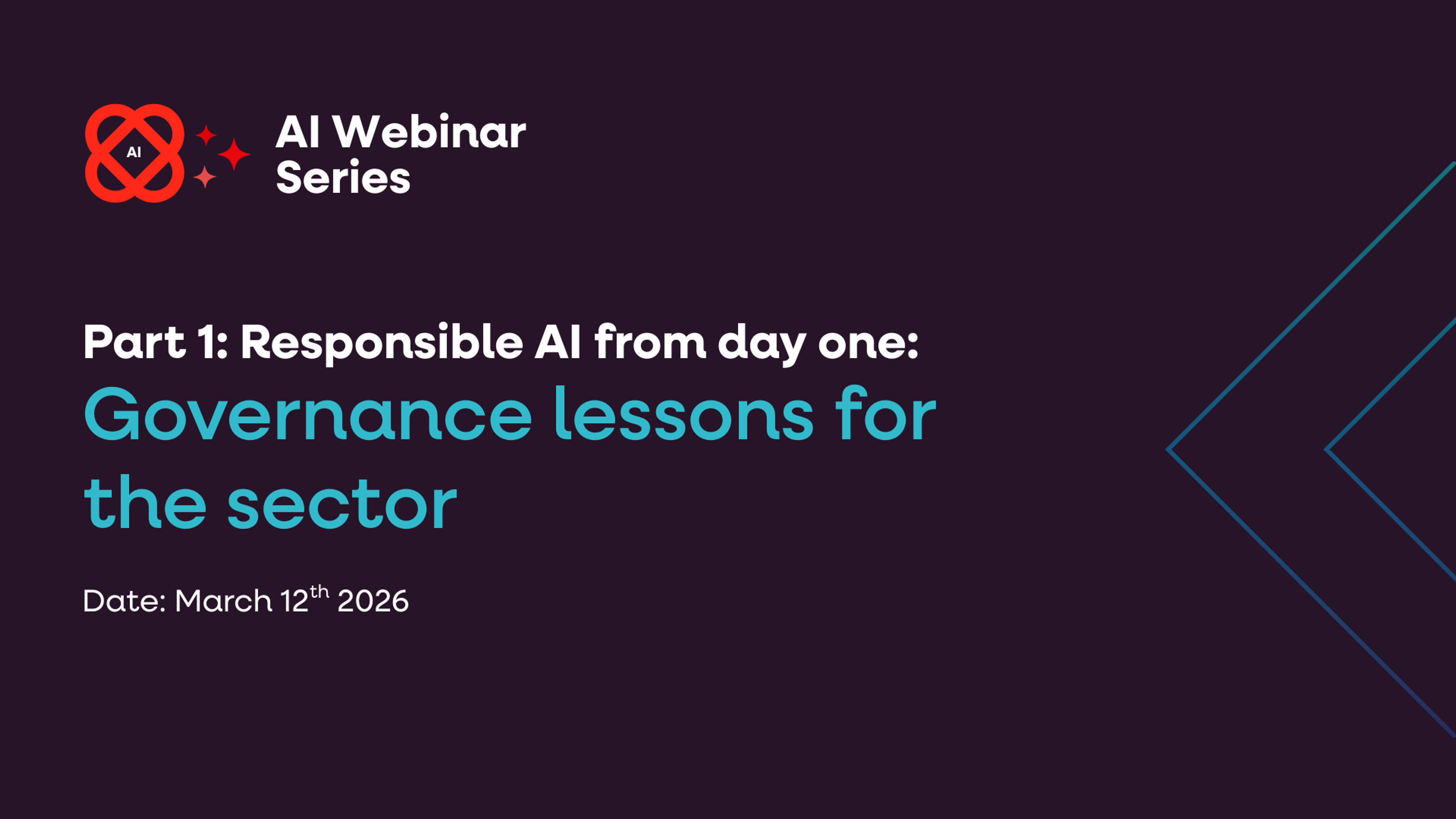Responsible AI from day one:  Governance lessons for the sector