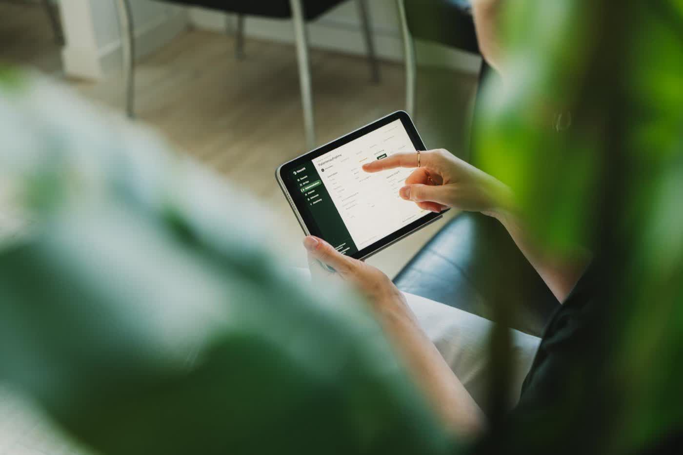 Digitale Patientenaufnahme am Tablet