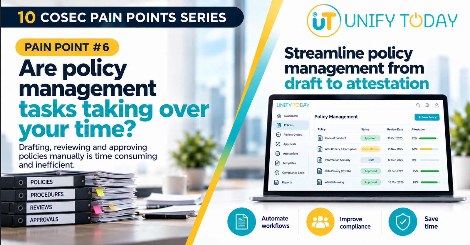 COSEC Pain Point #6: Are Your Policies Being Managed or Simply Filed Away?