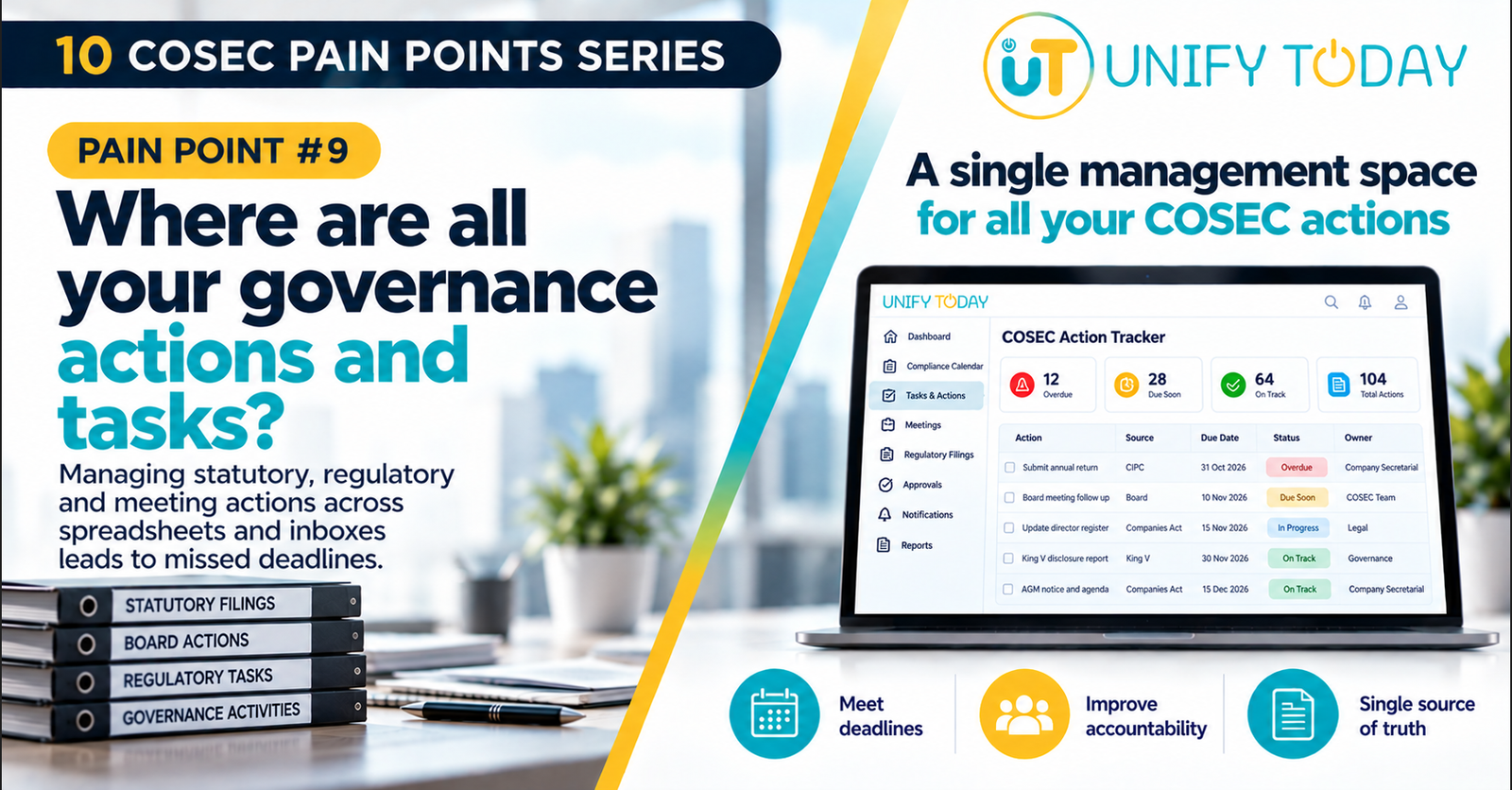 COSEC Pain Point #9: Where Are All Your Governance Actions?