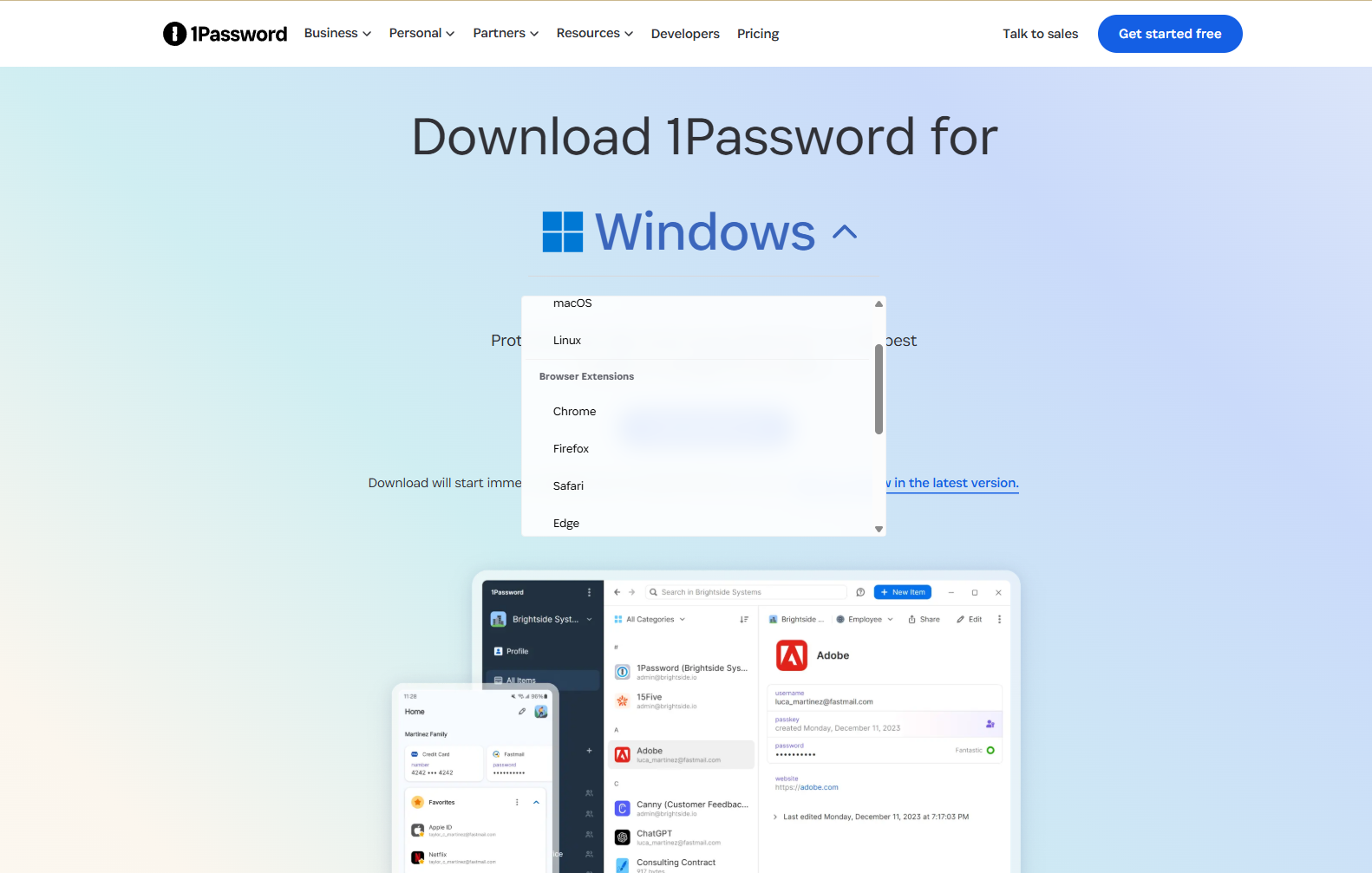 1Password cross platform