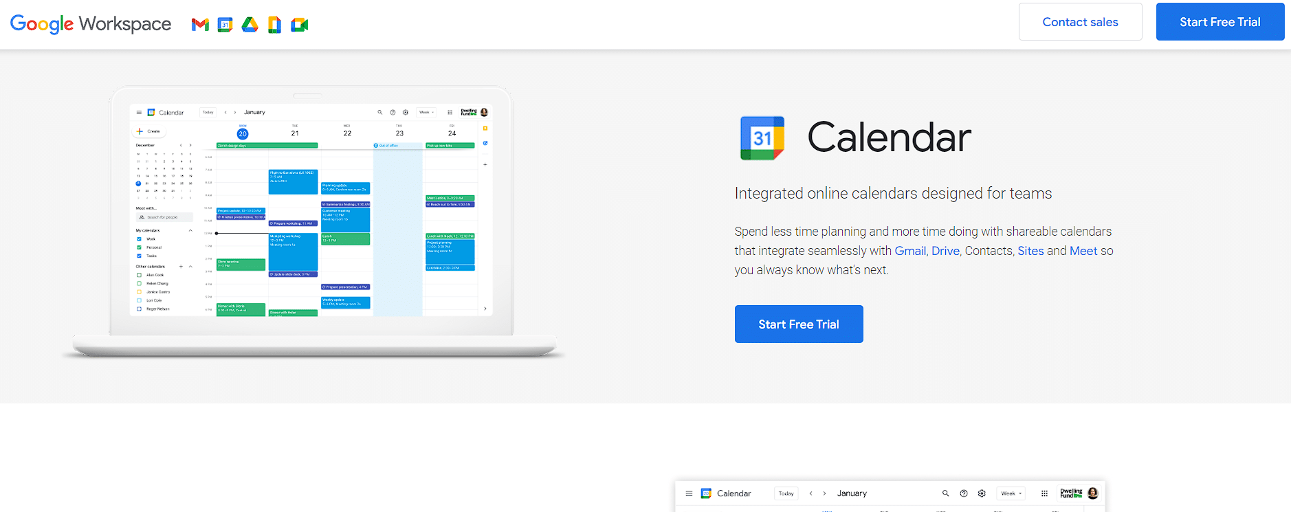 Google Calendar screenshot
