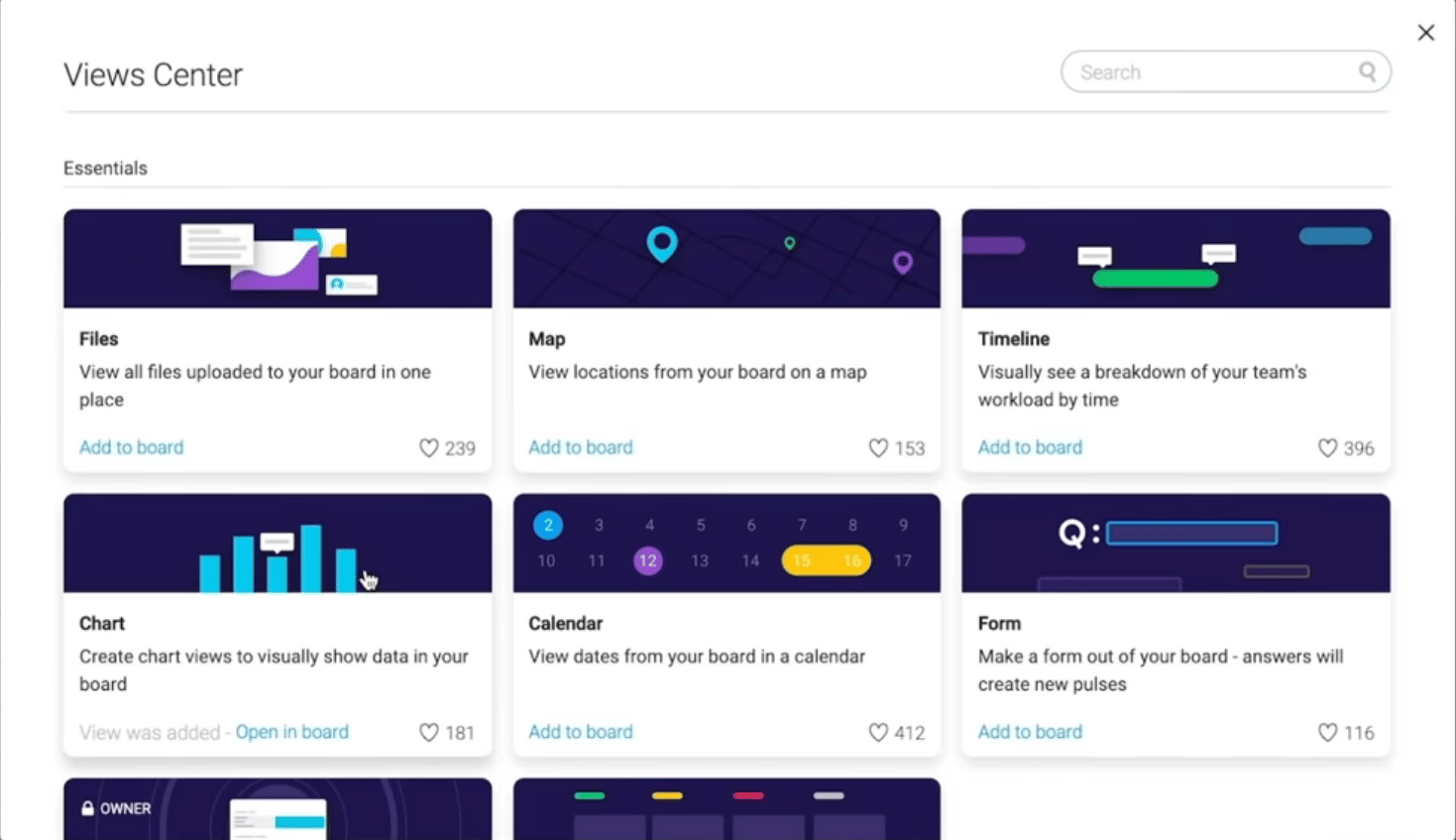 Monday.com offers 7 ways to illustrate your workflows