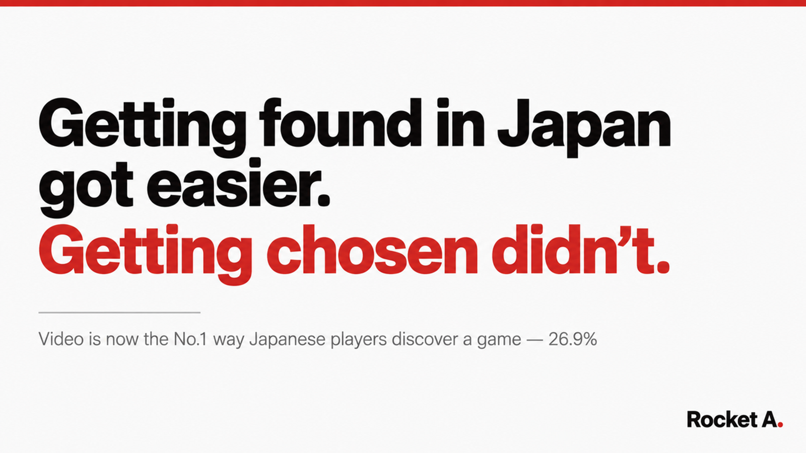 Getting found in Japan got easier. Video services 26.9%, internet ads 25.7%, downloads down 5.4%.