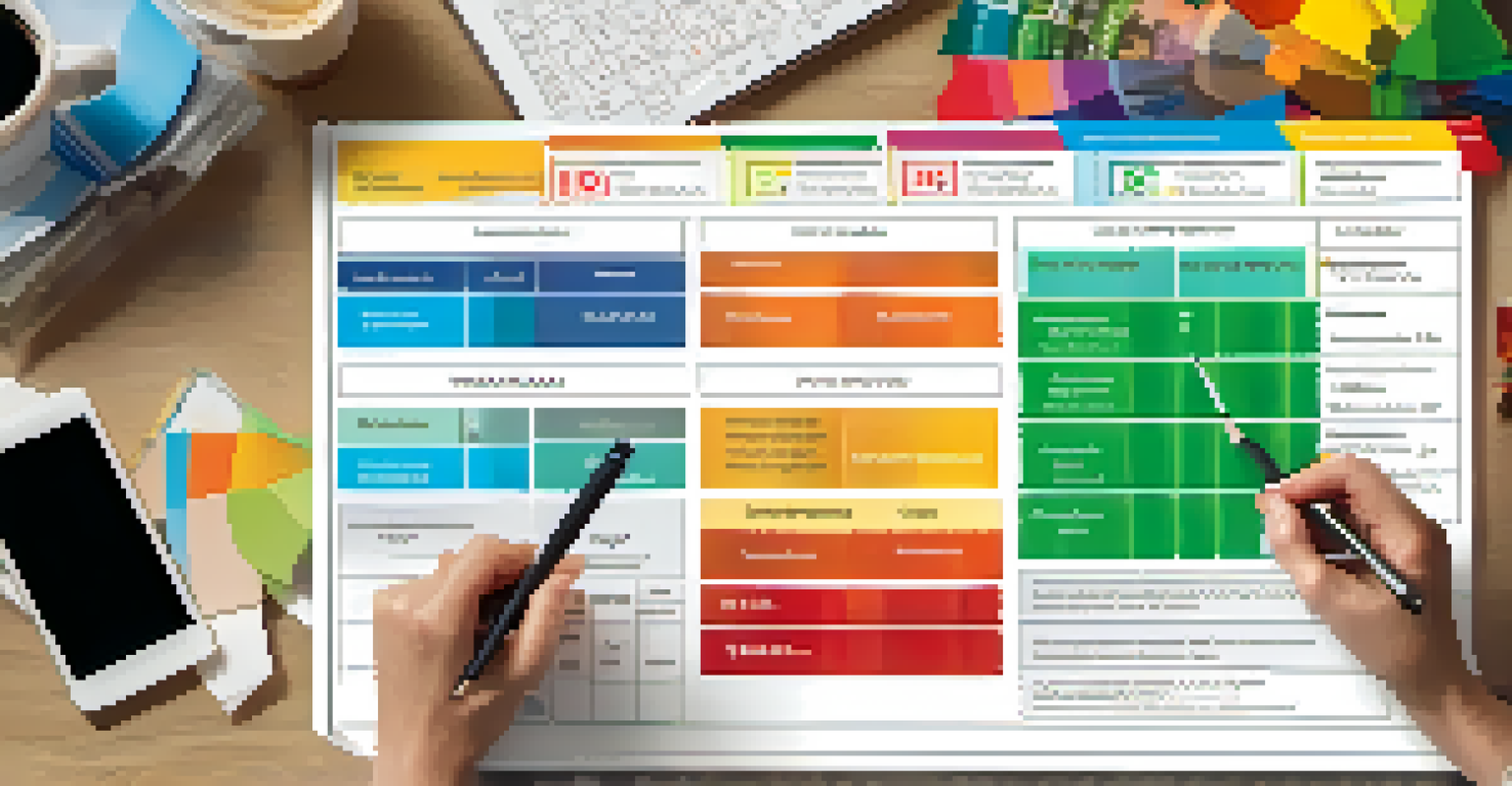 A colorful chart on a tablet illustrating self-employment tax deductions, with a hand pointing at the home office section.