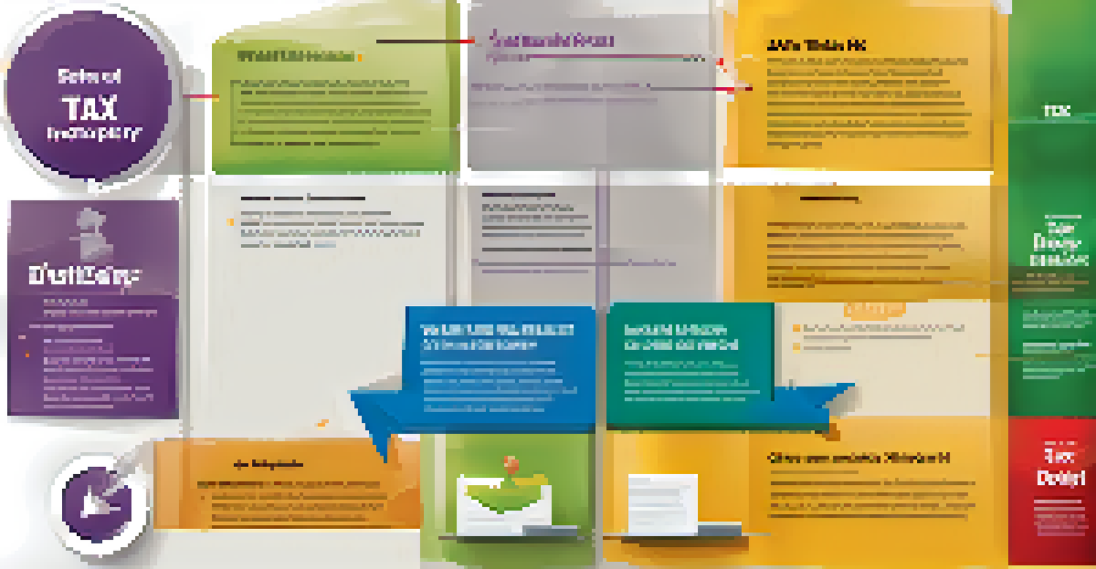 An infographic showing steps to prevent tax refund delays with icons and colorful design.