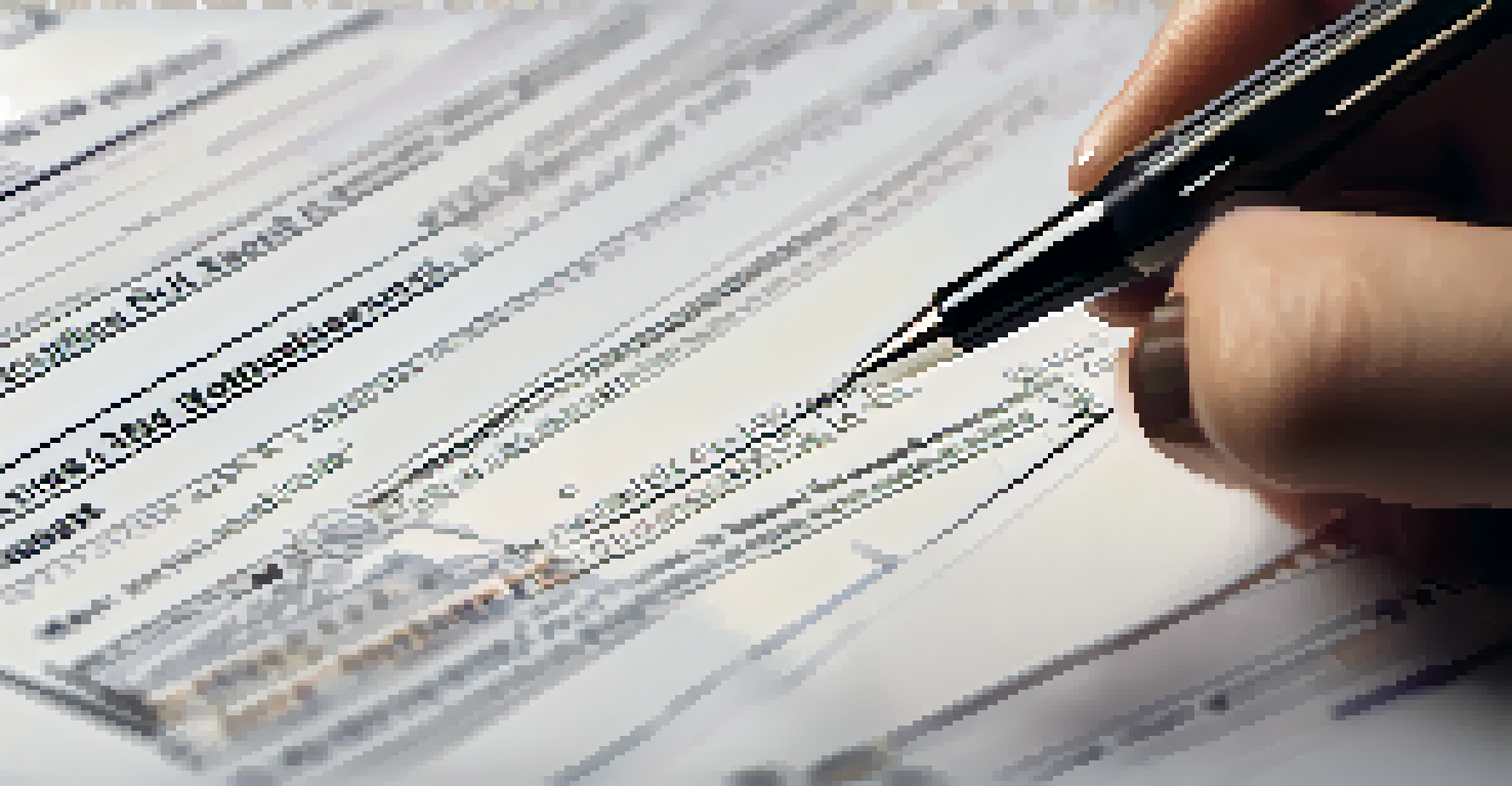 A hand holding a pen ready to sign a tax installment agreement form with financial documents in the background.