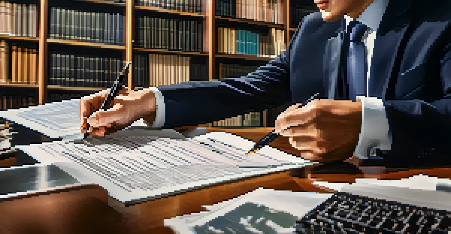 A financial advisor and client discussing a dividend income statement in a warm office setting.