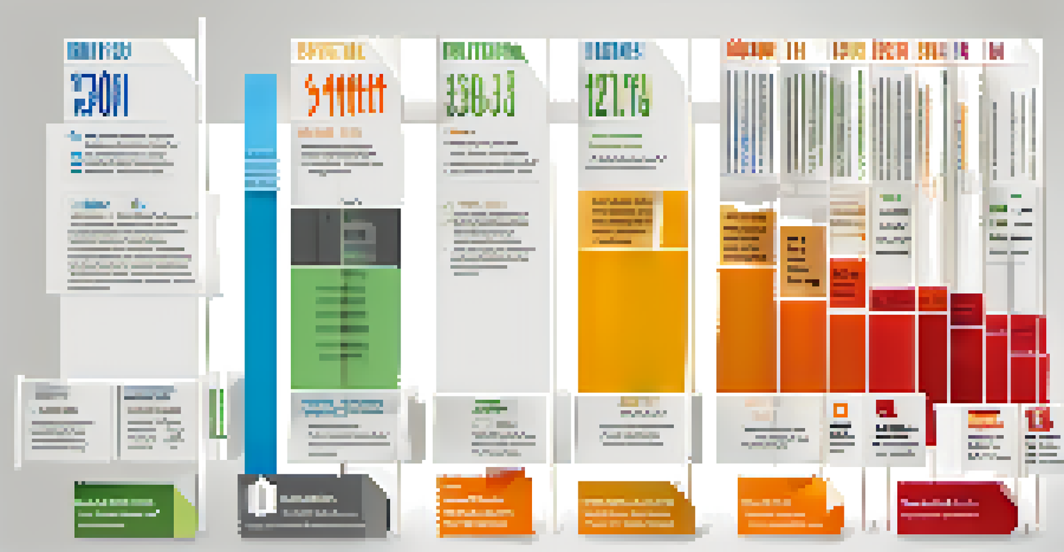 An infographic showing a timeline of document retention periods with various document icons.