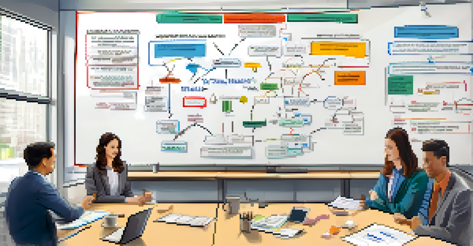A whiteboard diagram comparing tax treatments of asset and stock purchases, with colorful graphs and annotations.
