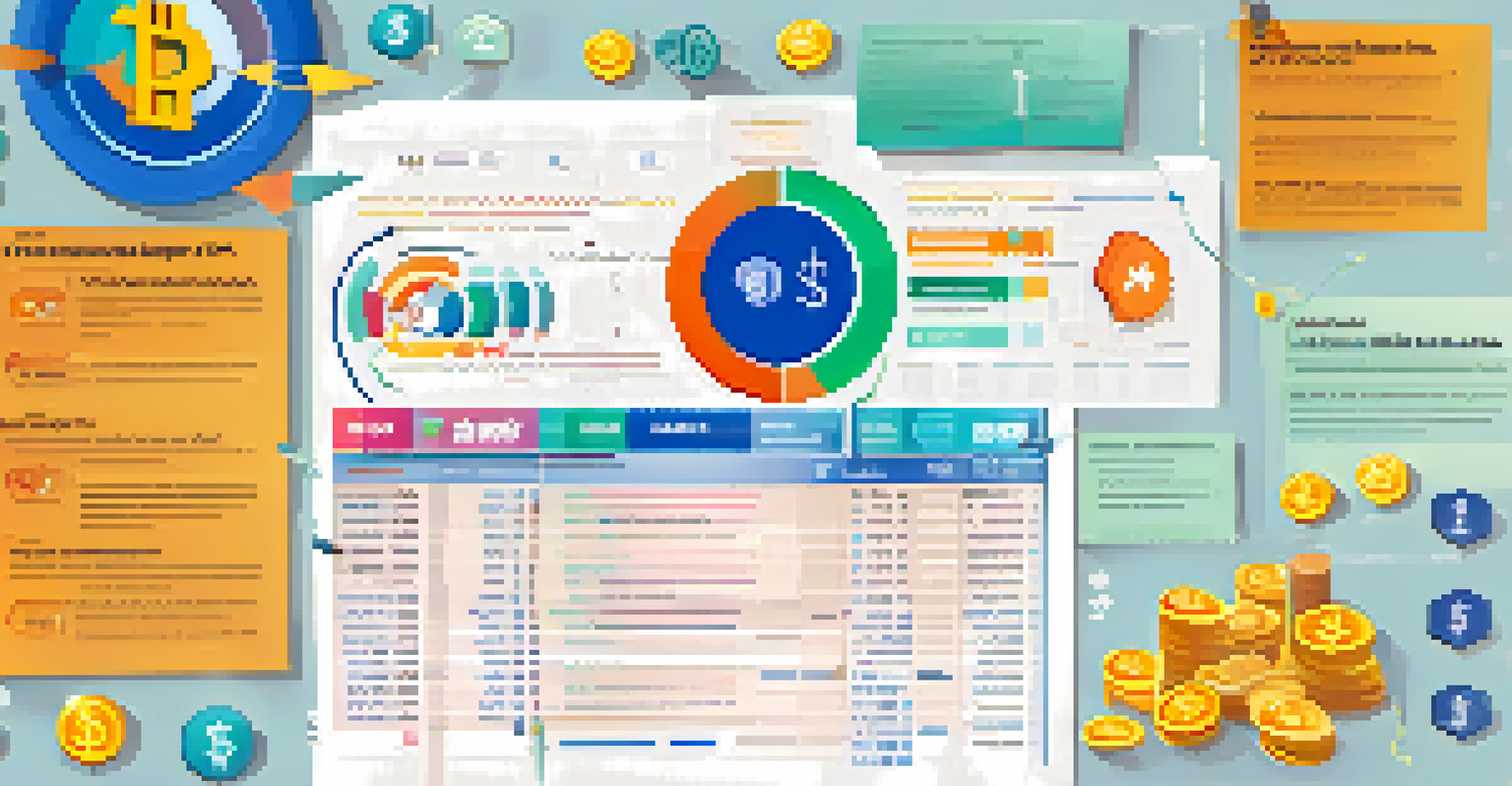 An infographic illustrating the steps to calculate cryptocurrency taxes with icons and arrows.