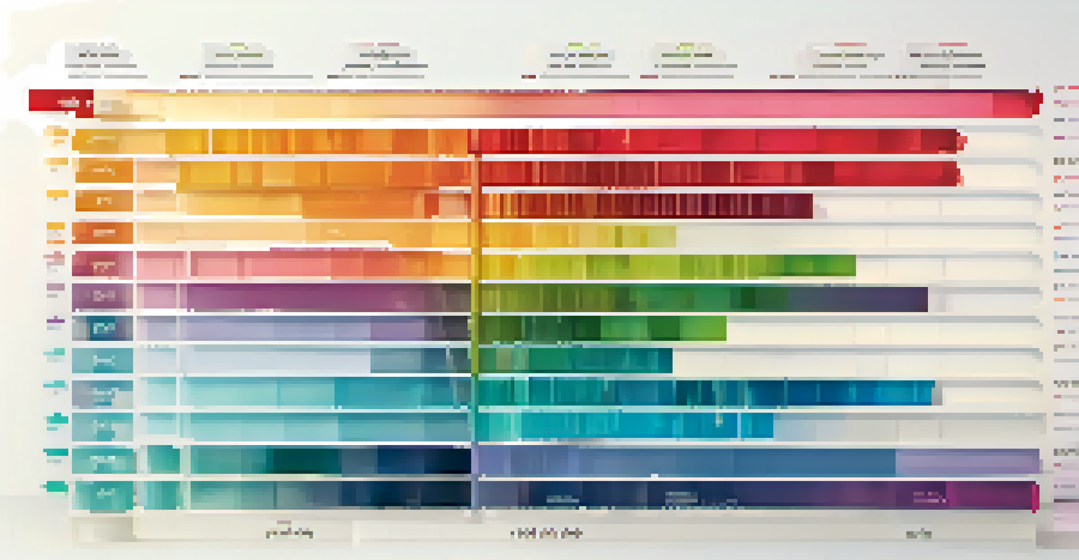An infographic illustrating a layered tax bracket system with colored bands representing different income levels and tax percentages.