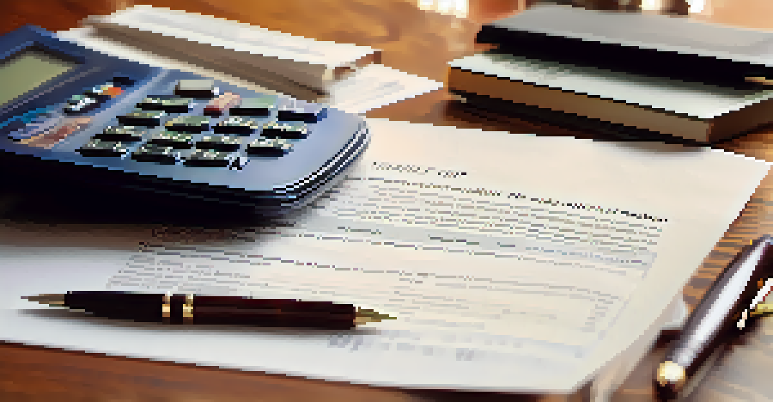 A close-up of a family trust document on a table, with a pen and calculator, highlighting the importance of estate planning.