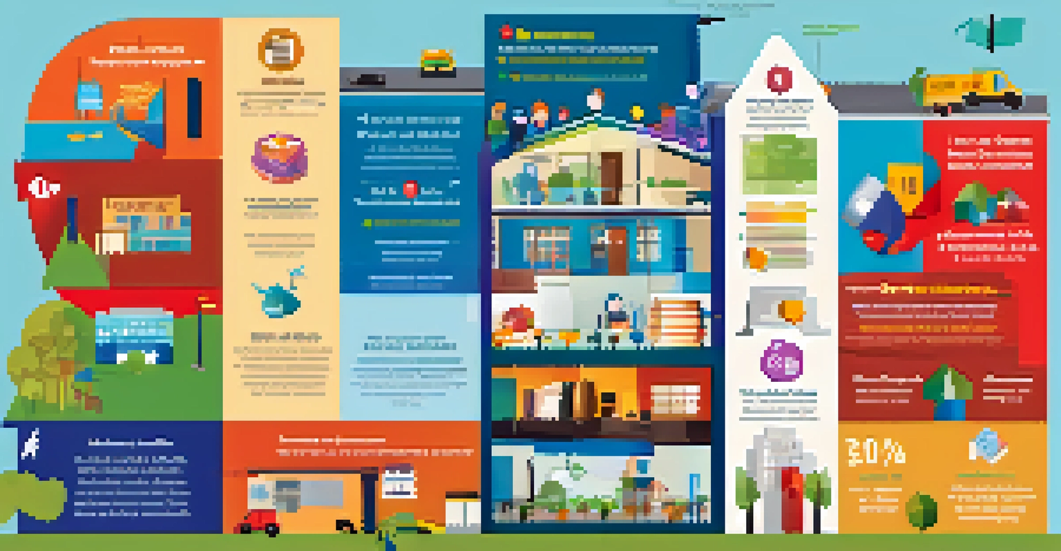 An infographic illustrating the benefits of tax credits with icons for families, education, and economic growth in a colorful design.