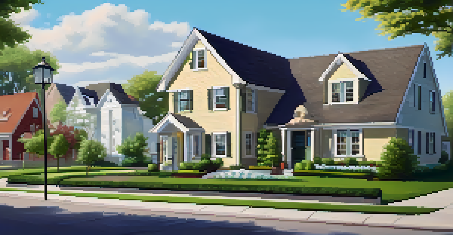 An artistic representation of a 1031 exchange with a quaint cottage and a modern apartment building on a chessboard background.
