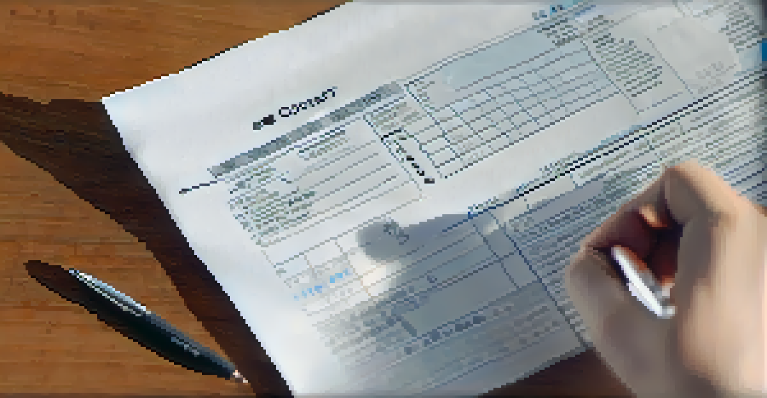 A close-up of a hand holding a receipt with a calculator and notebook in the background, emphasizing the importance of financial documentation.