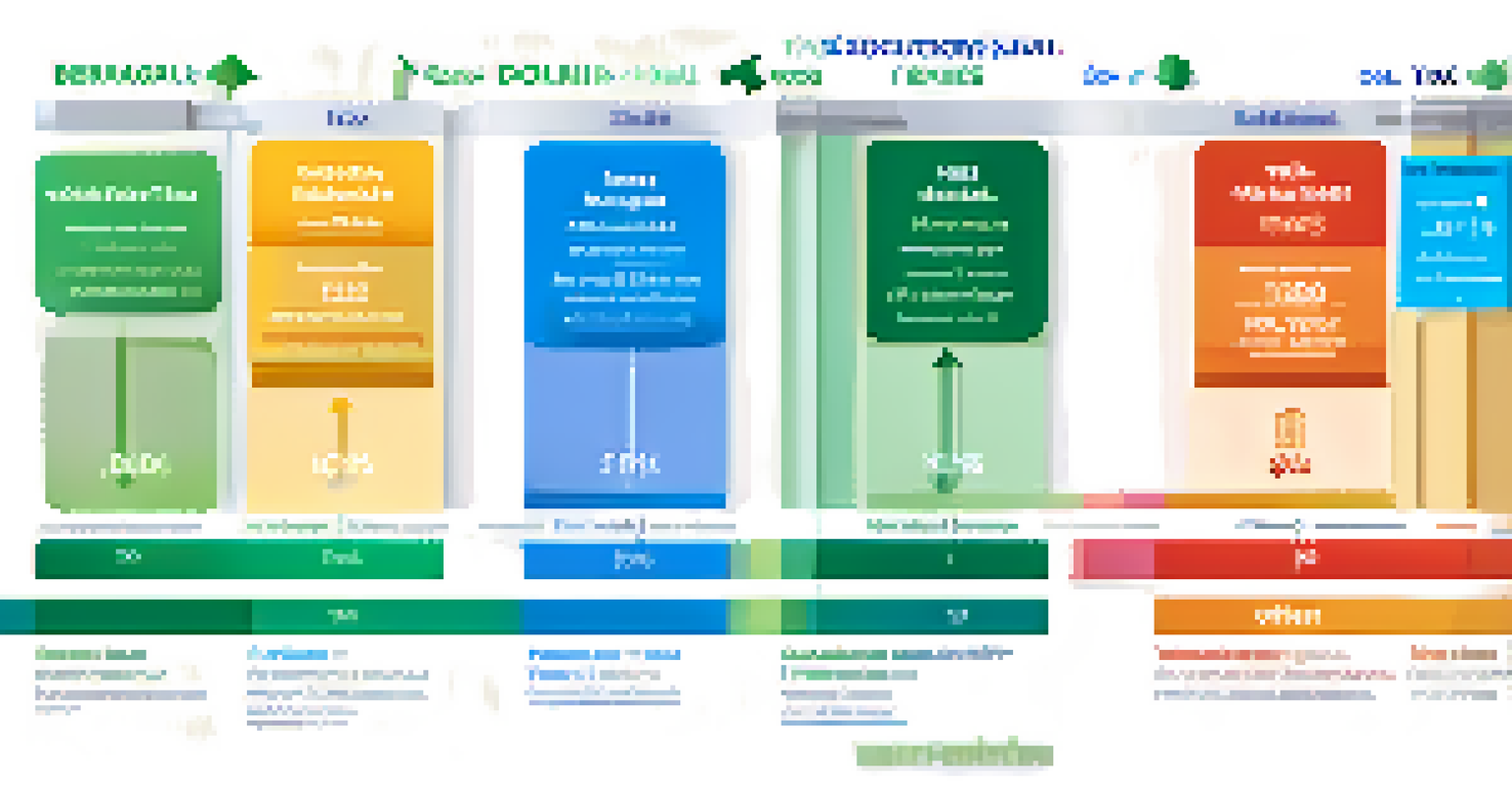 A colorful chart comparing various state tax deductions with icons for mortgage interest, property taxes, and education costs.