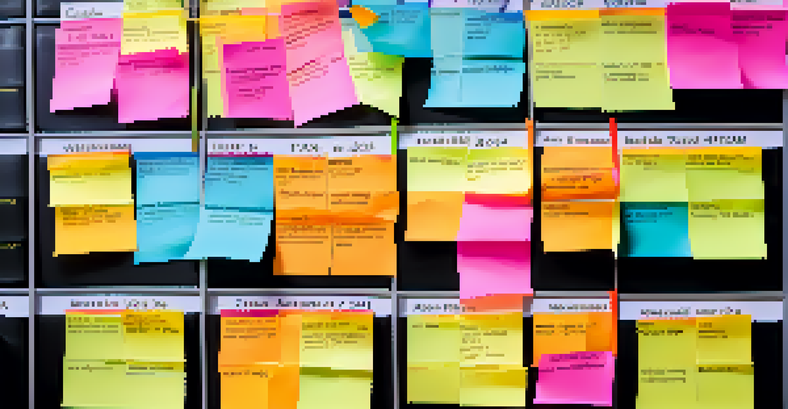 An overhead view of a calendar with colorful sticky notes marking tax filing deadlines, set against a softly blurred background.