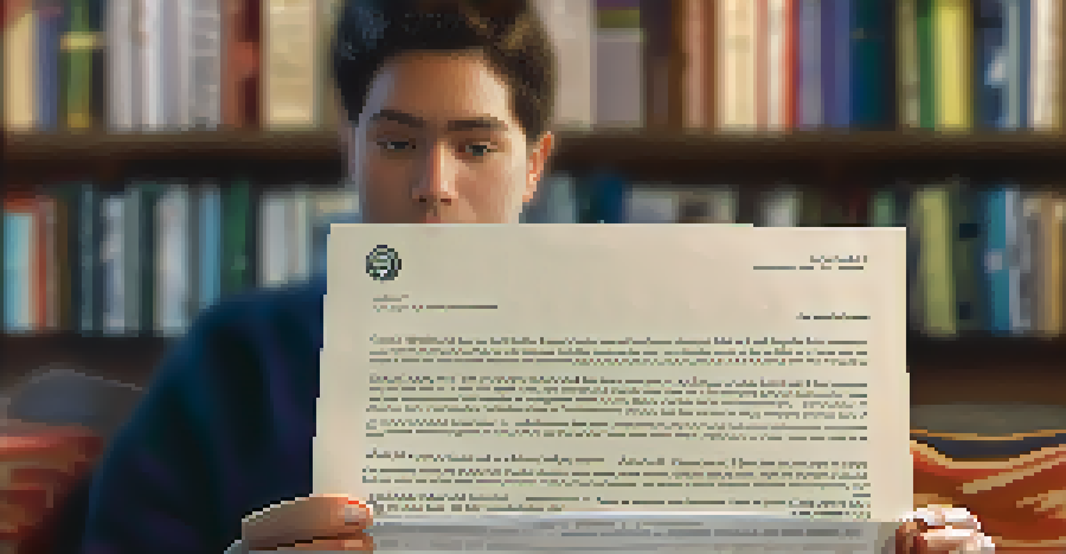 Close-up of hands holding an IRS notification letter with a concerned person in the background, in a warm-lit living room.