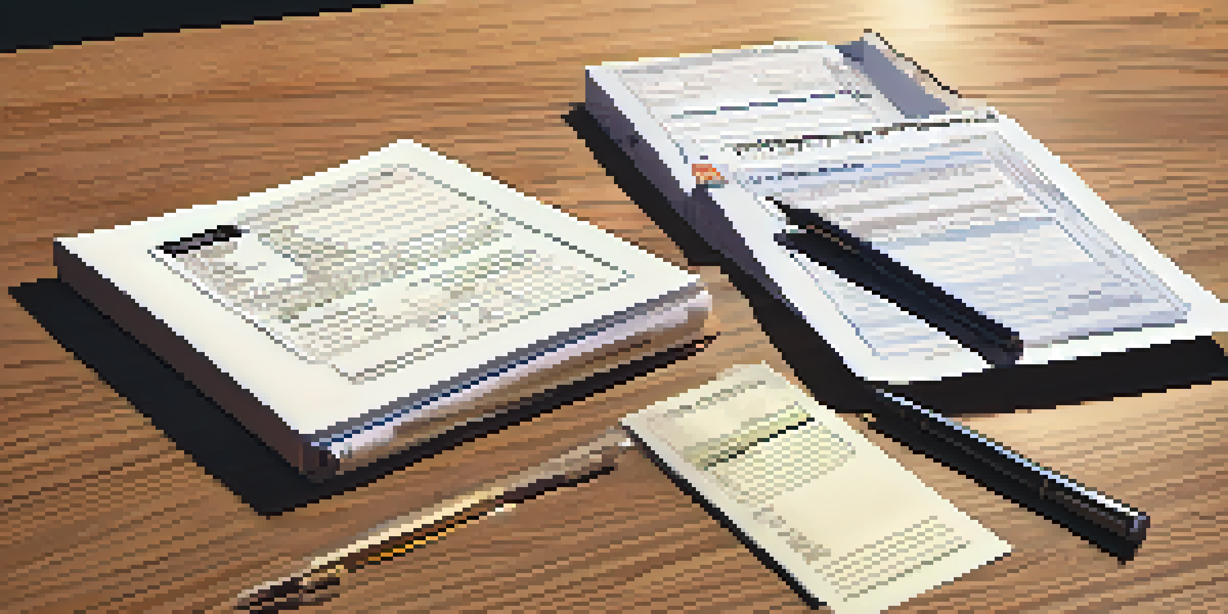 A flat lay of various U.S. tax forms on a wooden desk, with a calculator, pen, and coffee cup, illuminated by soft natural light.
