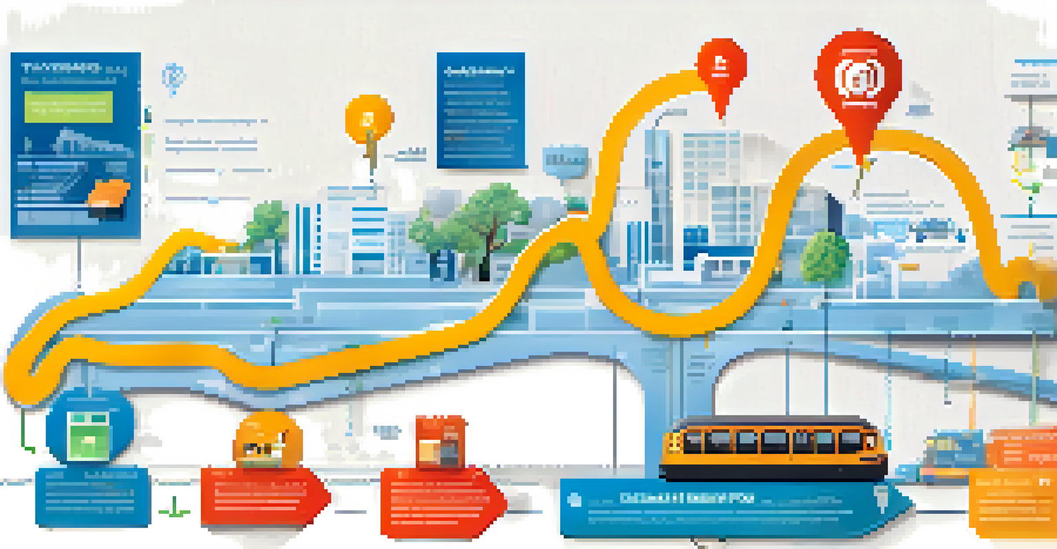 An infographic showing how tax revenues are distributed to public services like schools and healthcare, with icons and arrows.