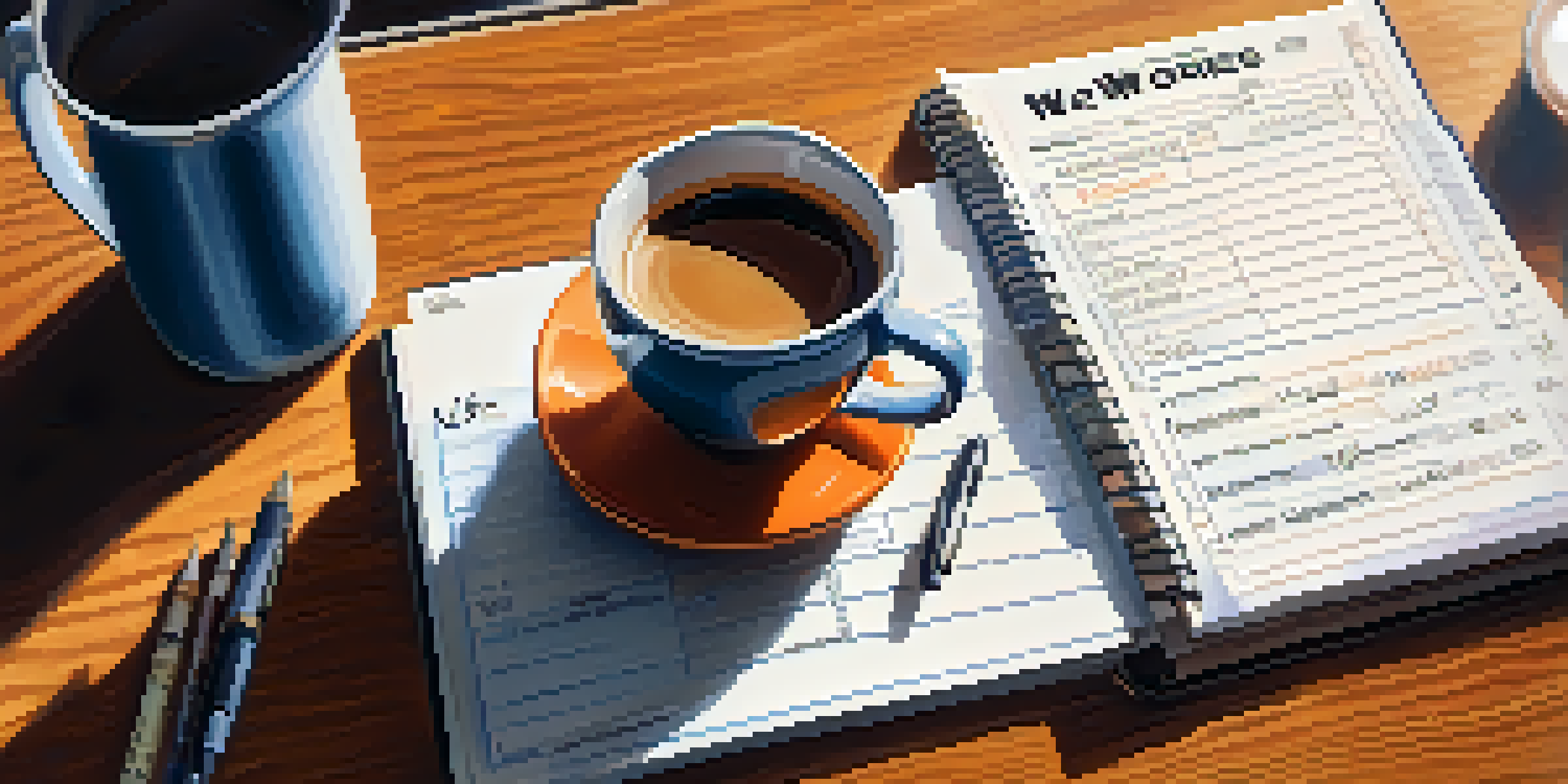 A detailed view of a W-2 tax form on a wooden desk with a calculator and coffee cup, illuminated by soft morning light.