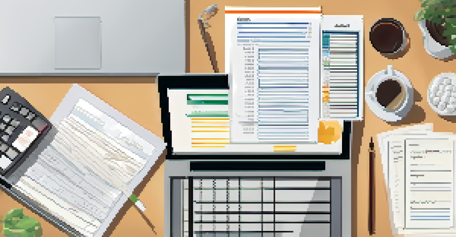 An overhead shot of a desk with a checklist for IRS audit preparation and office supplies.