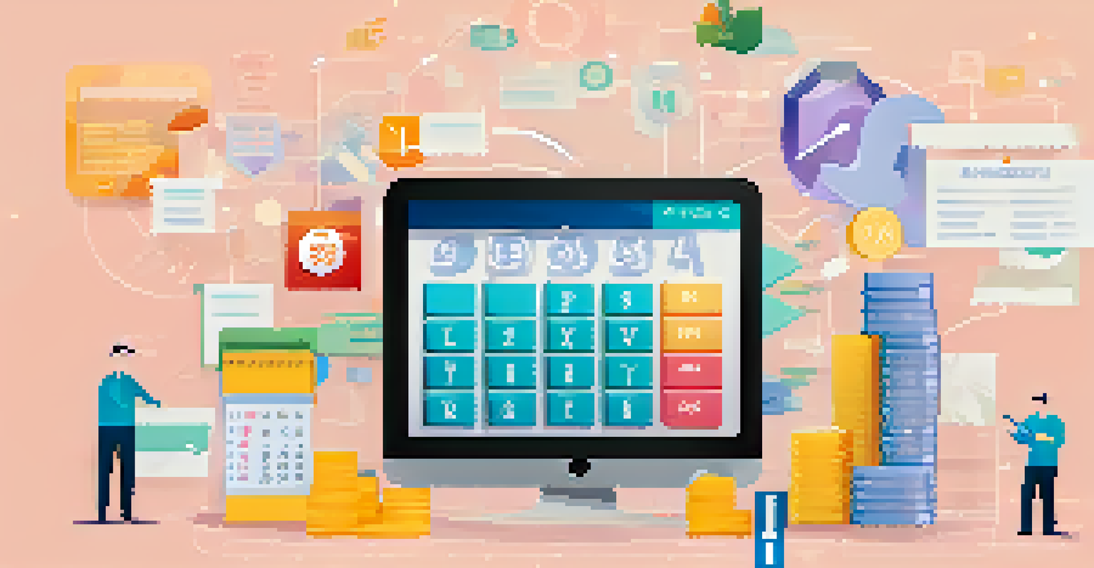 An infographic showing steps of a tax installment agreement with icons and pastel colors.