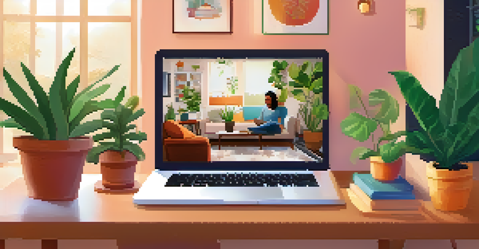 A young person in a cozy living room making an online donation on a laptop, showcasing a fundraising platform.