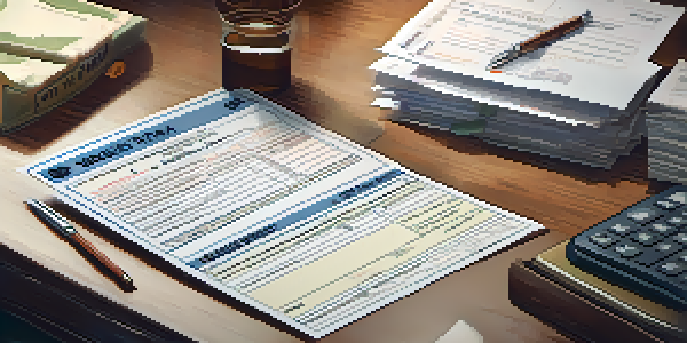 A close-up of a W-2 form on a wooden desk, highlighting the filled boxes and labels in a professional setting.