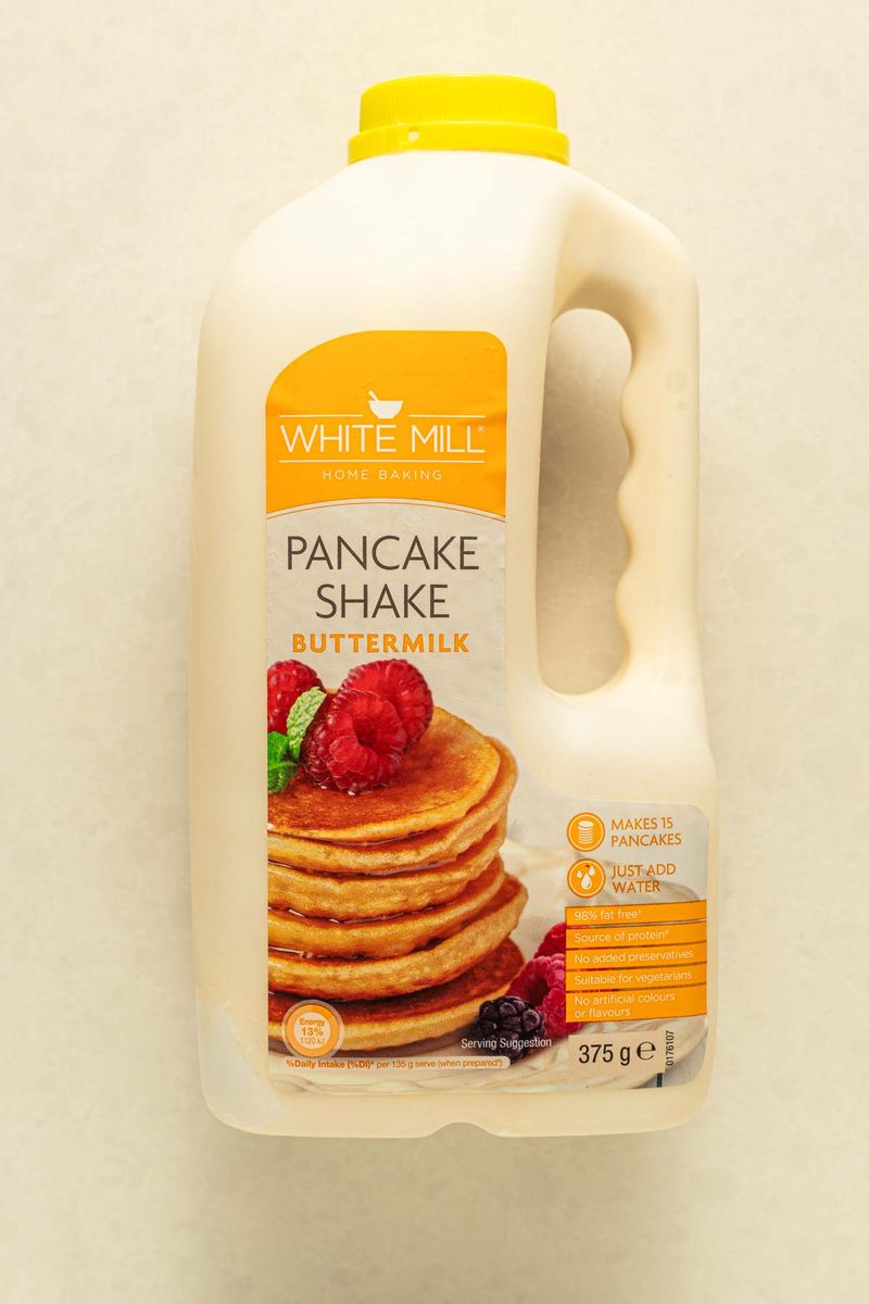 Bottle of pancake shake made up Bottle of pancake shake made up