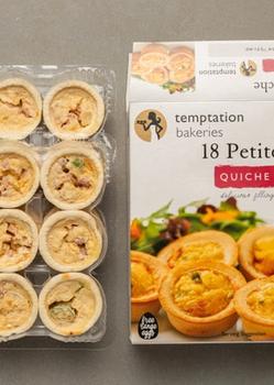 Air fried mini quiches