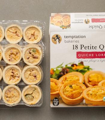 Air fried mini quiches