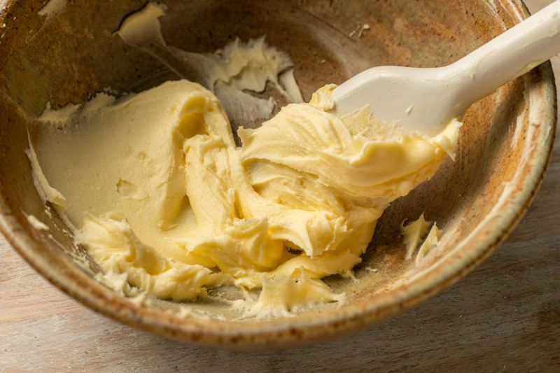 Butter icing in a bowl Butter icing in a bowl