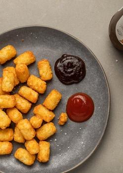 Potato gems in air fryer basket!