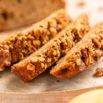 Air fried banana bread slices