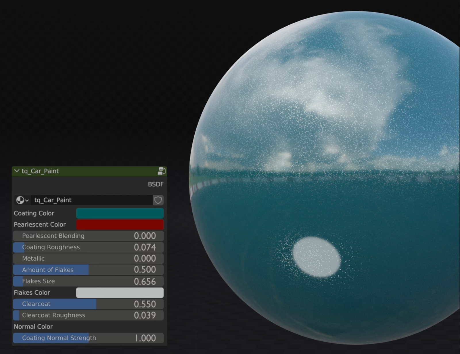 traffiq car paint material