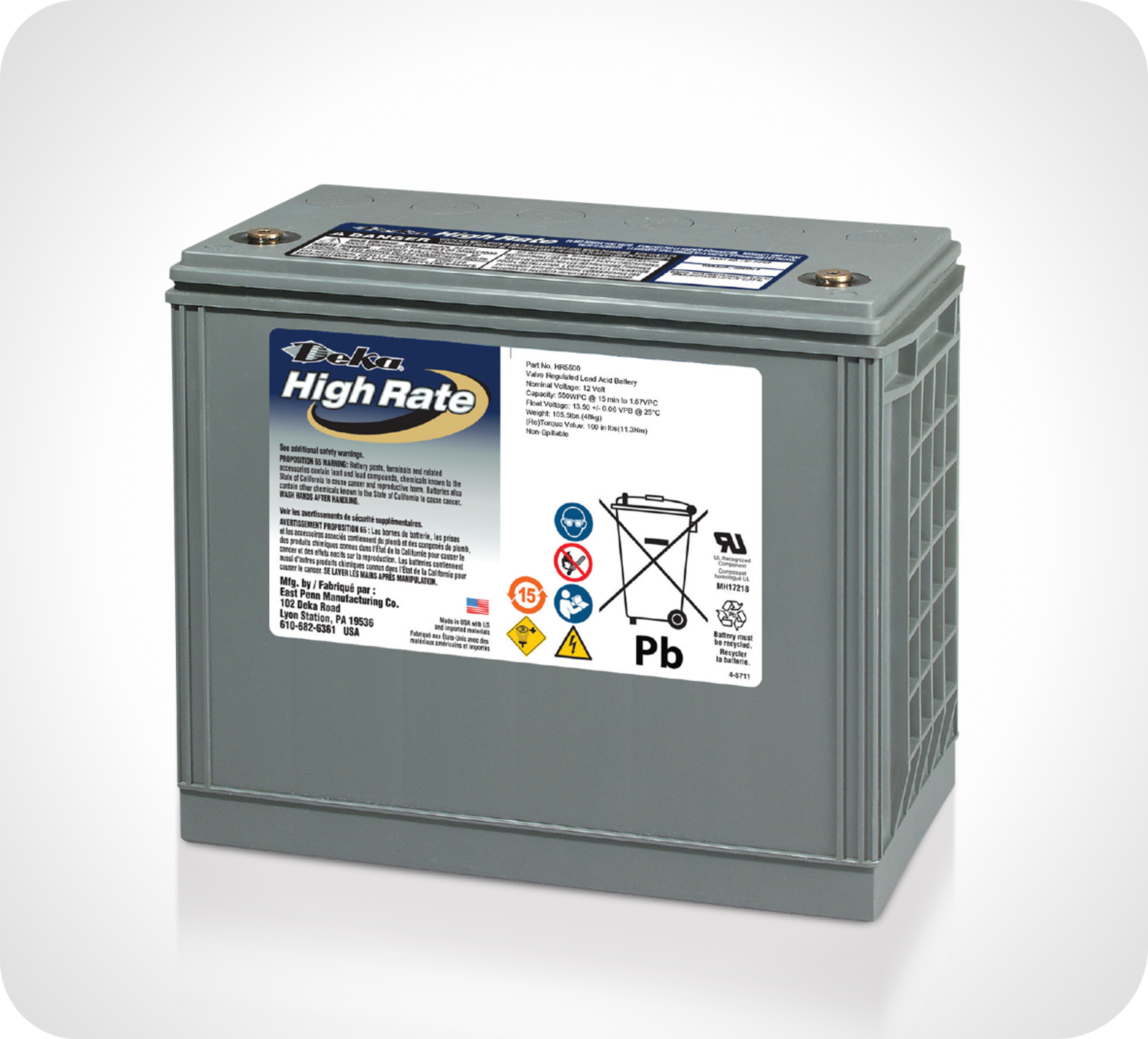 Picture of high rate battery