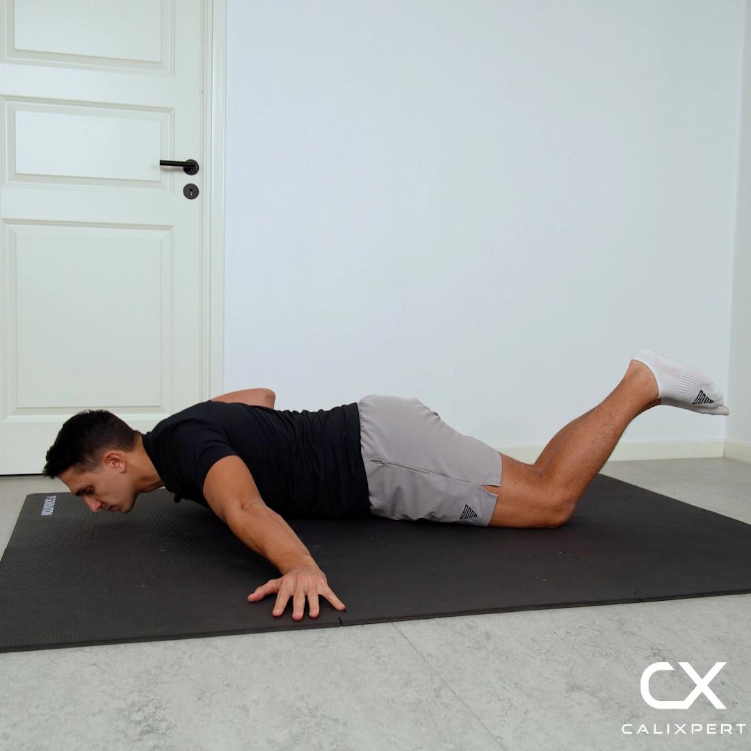 Knee Archer Push Ups