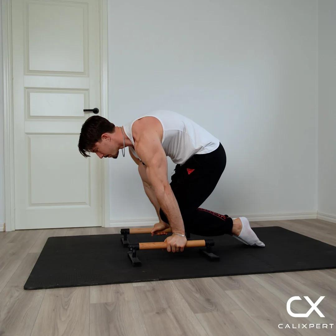 Floor Assisted Tuck Planche