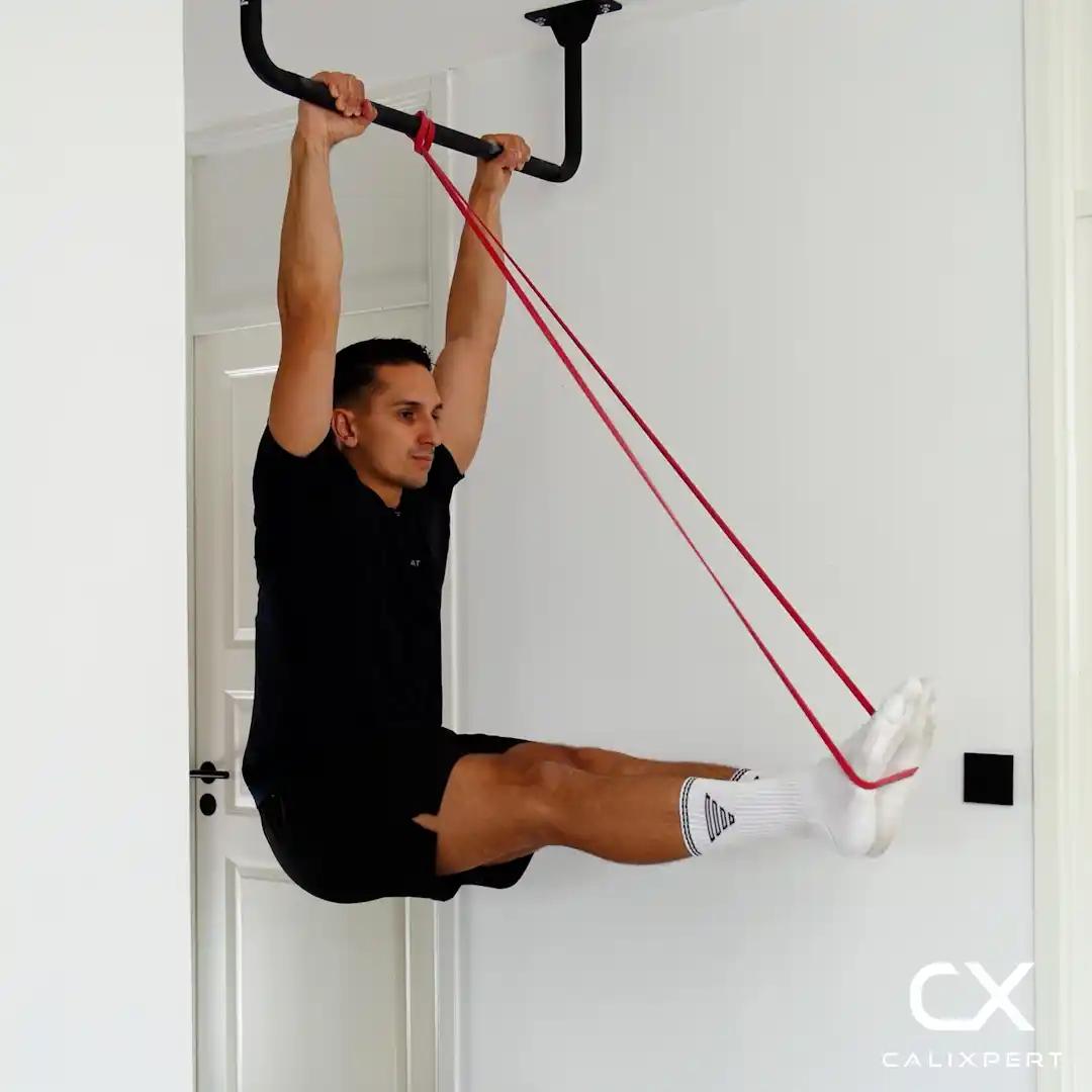Assisted Hanging L-sit Hold